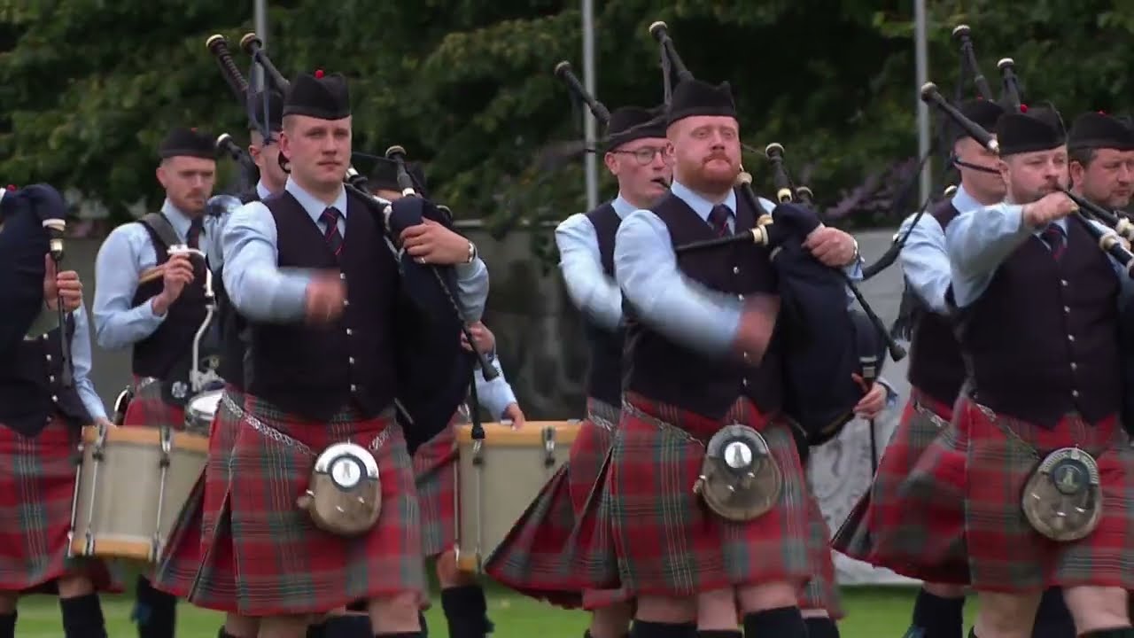 Shotts & Dykehead Caledonia Pipe Band — MSR Performance — World Pipe Band Championships 2023