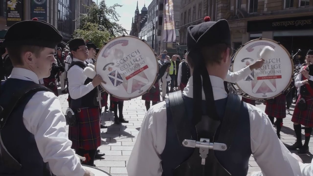 Scotch College Melbourne Pipe Band Feature at Piping Live! & World Pipe Band Championships 2024